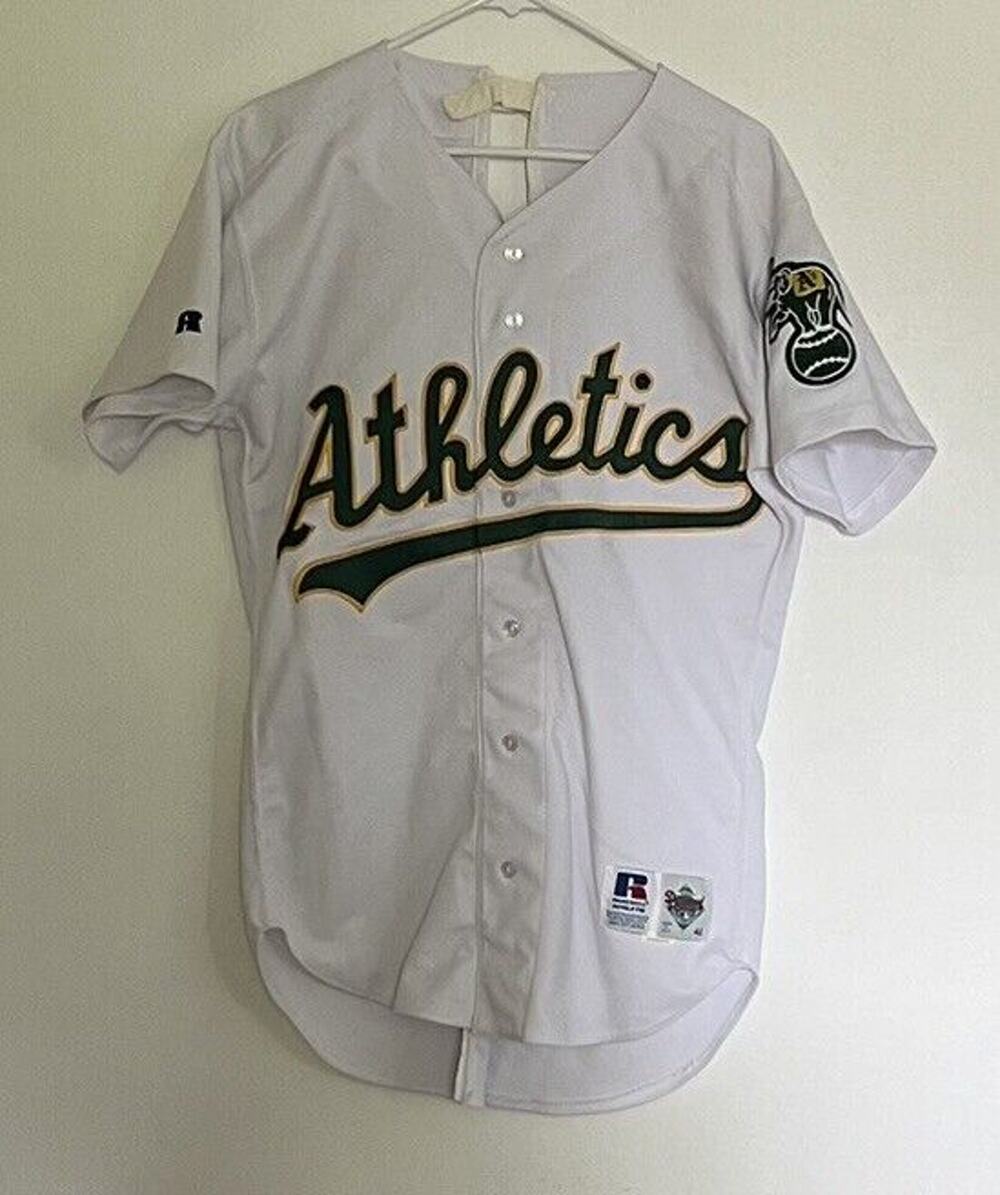 Oakland A’s Jersey For Framing Only -no Back Vintage 90s-Athletics MLB Russell